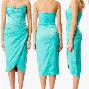 COPY - Bardot Jamila Corset Dress in Aqua